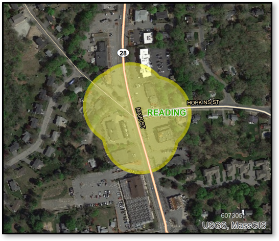 This figure shows an aerial image of the project location.